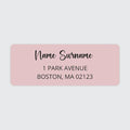Dotty about Paper Personalized Blush Pink Colorblock by DottyAboutPaper