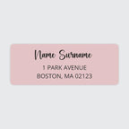 Dotty about Paper Personalized Blush Pink Colorblock by DottyAboutPaper