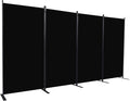 CHOSENM Room Divider, 4 Panel Folding Privacy Screens by CHOSENM
