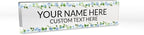 Signs ByLITA Floral Pattern Customized Nameplate | Wild Blue Personalized Full by SignsByLITA