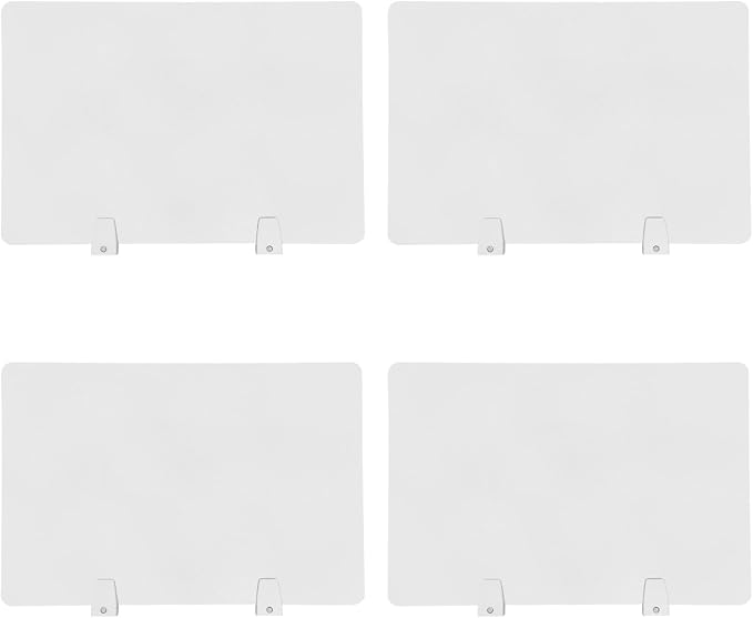 4PCS Desk Dividers Office Partitions, Privacy Desk Panel Protective, Frosted - Image 7