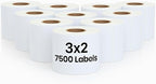 3" x 2" Direct Thermal Labels Roll, 10 Rolls, Compatible by Unknown