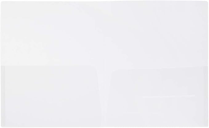 JAM PAPER Plastic Light Weight Flexible Two Pocket Presentation Folder - Image 3