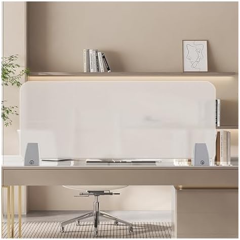 Frosted Acrylic Privacy Panel for Free Standing Desk - Image 7