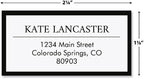 Lux Black Border Frame Return Address Labels-Set of 72, Self-Adhesive, - Image 2