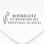 Custom Floral Address Stamp | Choose from 12 Designs | Multiple Ink Color - Image 2