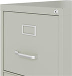 Scranton & Co 4-Drawer 22" Deep Letter Filing Cabinet in Black, Office - Image 4