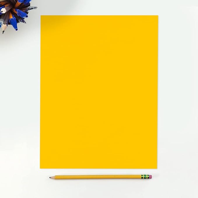 LUXPaper 8.5" x 11" Paper | Letter Size | Sunflower Yellow | 80lb. Text | 250 - Image 3