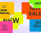 NextDayLabels - 8-1/2 x 11 Neon Color High Light Fluorescent Labels - Image 3