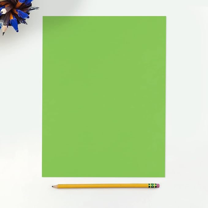 LUXPaper 8.5" x 11" Paper | Letter Size | Limelight Green | 80lb. Text | 50 Qty - Image 3