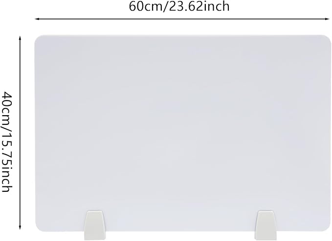 4PCS Desk Dividers Office Partitions, Privacy Desk Panel Protective, Frosted - Image 5