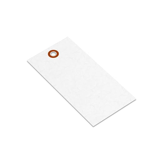 SmartSign Blank White Shipping Tags, Size #5, Made in USA - Image 2