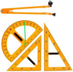 Magnetic Geometry Tool, Protractor, Triangle Rulers Easy Attachment Blackboard by CAQ
