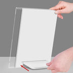 ECKEK Acrylic Sign Holder A3/A4/A5 Menu Displays L Shape Sign Stand Table Top - Image 4