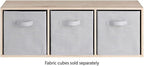 Whitmor Bookcase Storage Organizer, 3 Tier Stackable MDF Bookshelf, Open - Image 3
