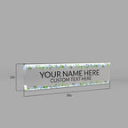 Signs ByLITA Floral Pattern Customized Nameplate | Wild Blue Personalized Full - Image 7