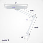 Neatfi XL 2, 200 Lumens LED Task Lamp, 4 Level Brightness, 3 Light Modes - Image 8