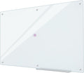Glass Whiteboard 6'x 4', Magnetic Dry Erase Board, Large Framless Glass White by Lilypan