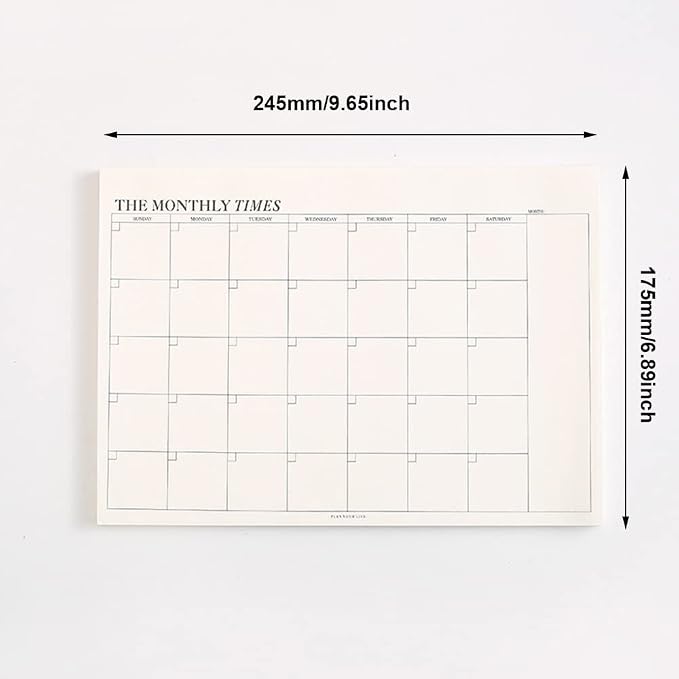 60 Page Schedule Planning Notepad, 245175 mm Tear-Off Sheets Weekly Planner - Image 3
