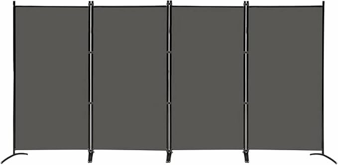 MAYOLIAH 4 Panel Privacy Screen Room Dividers 6FT Tall Portable Office Wall by MayoliahHome