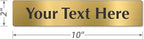 SmartSign Custom Brass Sign - Image 5