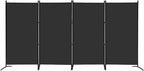 MAYOLIAH 4 Panel Privacy Screen Room Dividers 6FT Tall Portable Office Wall by MayoliahHome