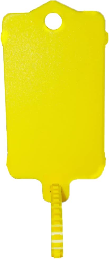 100pcs Reusable Blank Plastic Tags Ties Key Tags 1.45"*2.48" Serrated Tension by XF-Vel