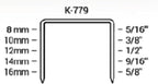 Klinch-Pak K-779/10, 3/8” Leg Length by 1/2" Wide Crown Heavy-Duty Galvanized - Image 3