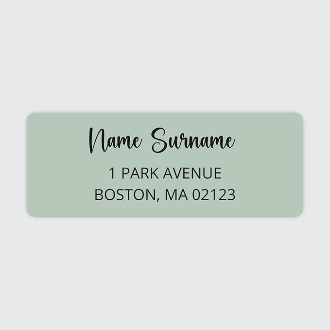 Dotty about Paper Personalized Sage Green Colorblock by DottyAboutPaper