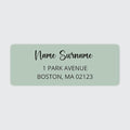Dotty about Paper Personalized Sage Green Colorblock by DottyAboutPaper