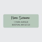 Dotty about Paper Personalized Sage Green Colorblock by DottyAboutPaper