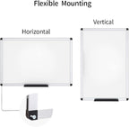 VIZ-PRO Magnetic Whiteboard/Dry Erase Board, 36 X 24 Inches, Includes 1 Eraser - Image 2
