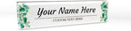 Signs ByLITA Floral Pattern Customized Nameplate | Eucalyptus Personalized Full by SignsByLITA