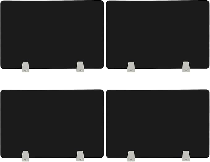 4PCS Desk Dividers Office Partitions, Privacy Desk Panel Protective, Frosted by TFCFL