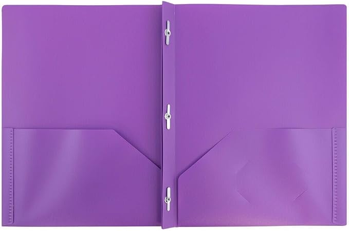 JAM PAPER Plastic Color Pop Folders - Image 2