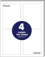 POLYSELLS Shipping Labels with Self Adhesive by POLYSELLS