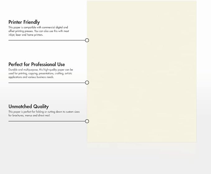LUXPaper 8.5" x 11" Classic Crest Paper | Letter Size | Natural White | 24lb. - Image 8