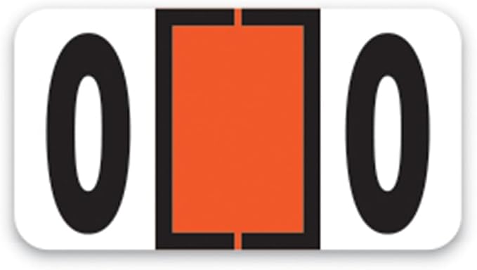 File Right Number Labels Roll – Color-Coded Numeric Filing Labels, 1-5/8" × by Unknown