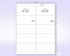 8-1/2 x 11" Neon Color High Light Fluorescent Labels - Image 2