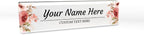 Signs ByLITA Floral Pattern Customized Nameplate | Rustic Rose Personalized by SignsByLITA