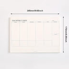 60 Page Schedule Planning Notepad, 245175 mm Tear-Off Sheets Weekly Planner - Image 8