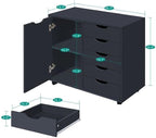 Naomi Home Amy 5-Drawer Craft & Office Storage Cabinet - Image 2