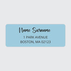 Dotty about Paper Personalized Sky Blue Colorblock by DottyAboutPaper
