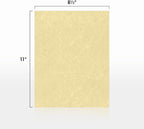 LUXPaper 8.5" x 11" Paper | Letter Size | Gold Parchment | 60lb. Text | 50 Qty - Image 2