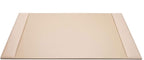 White Latte Bonded Leather 30" x 18" Side-Rail Desk Pad - Image 2
