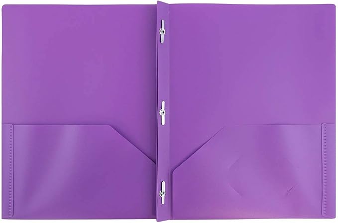 JAM PAPER Plastic Color POP Folders - Image 2
