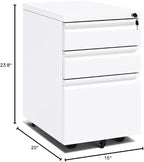 INTERGREAT 3 Drawer Filing Cabinet - Image 3