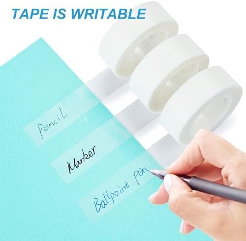 WOSWEL Tape Refills with Dispenser, 24 Roll Invisible Tapes, 3/4 Inch X 600 in - Image 5
