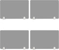 4PCS Desk Dividers Office Partitions, Privacy Desk Panel Protective, Frosted by TFCFL