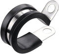 LOKMAN 20 Pack 5/8 Inch Stainless Steel Cable Clamp, Rubber Cushioned Insulated by LOKMAN